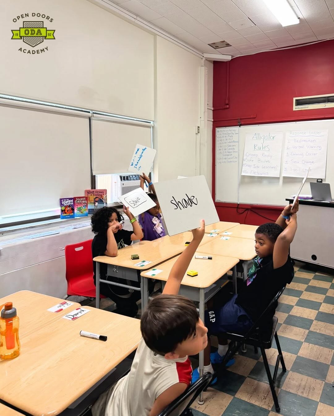 Education is more than just academics. It is about building confidence, empathy, and lifelong habits.

Last week at ODA’s Cleveland Summer Camp, elementary scholars in the Alligators class read a poem about why school matters. Their reflections show the depth of learning that happens when personal growth is part of the curriculum.

“I learned to be safe, to follow directions quickly, and to help others,” said Jleah. “Listen when someone is talking and do not make fun of others.”

Rylei added, “I learned how to read and write. It is important because it helps you in life.”

To bring the lesson to life, scholars participated in a spelling activity that focused on vowels and word recognition. Using whiteboards, they worked individually and in small groups to decide which words were spelled correctly, and which ones weren’t. The activity encouraged collaboration, and sparked confidence.

Our programs support the whole child, preparing scholars to thrive in school and beyond. This kind of learning creates lasting impact from summer camp and beyond.